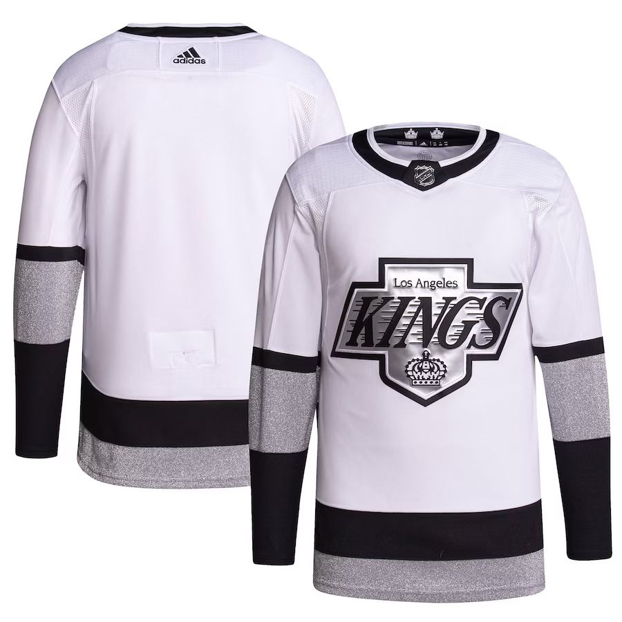 Men Los Angeles Kings adidas White Alternate Primegreen Authentic Pro NHL Jersey